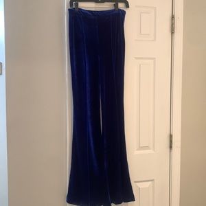 Royal Blue Velvet pants